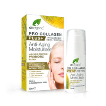 Dr. Organic Pro Collagen Anti-Aging hidratáló arckrém tejprotein probiotikummal