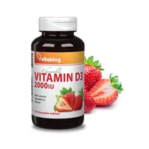 Vitaking d3 vitamin 2000ne epres rágótabletta 210 db