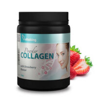 Vitaking collagen powder strawberry eper ízű kollagén por 330 g