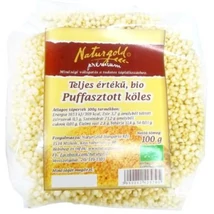 NATURGOLD BIO PUFFASZTOTT KÖLESGOLYÓ NATÚR 100 G