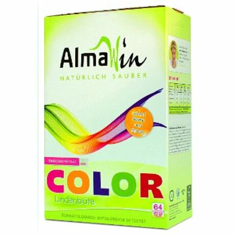 ALMAWIN COLOR Öko Mosópor koncentrátum színes ruhákhoz 
hársfavirág kivonattal 64 gépi mosáshoz