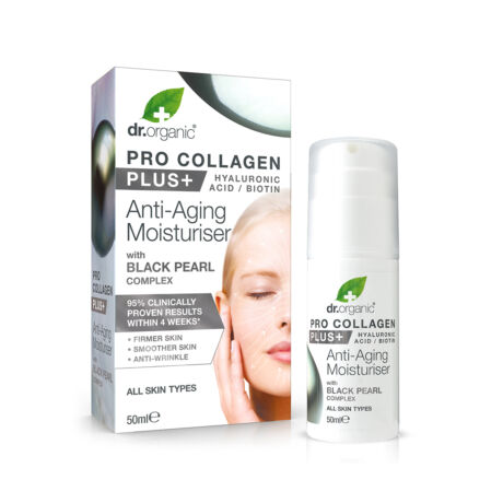 Dr. Organic Pro Collagen Anti-Aging hidratáló arckrém fekete gyönggyel