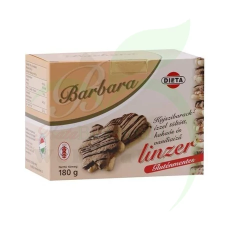 BARBARA GLUTÉNMENTES KAJSZIS KAKAÓS VANÍLIÁS LINZER