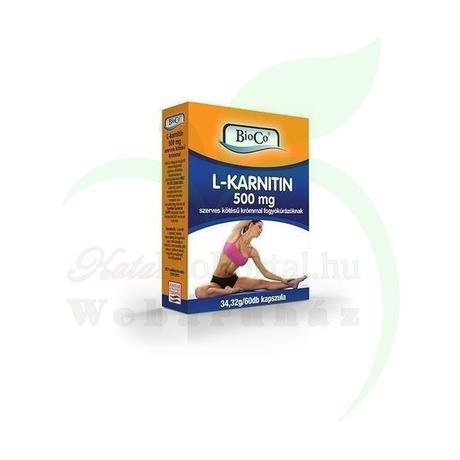 BIOCO L-KARNITIN 500MG KAPSZULA