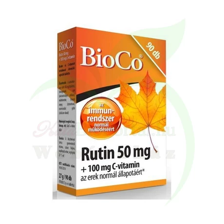 BIOCO RUTIN 50 MG+100 MG C-VITAMIN KAPSZULA