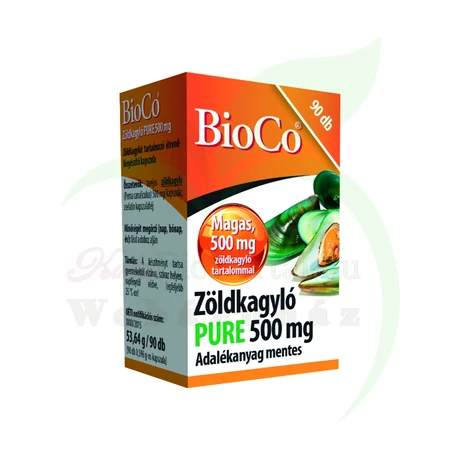 BIOCO ZÖLDKAGYLÓ PURE 500 MG KAPSZULA