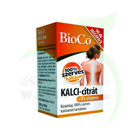 BIOCO KALCI-CITRÁT+ D3-VITAMIN MEGAPACK KAPSZULA