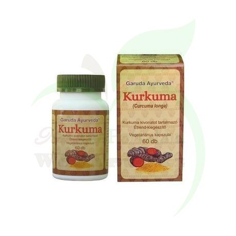 GARUDA AYURVEDA KURKUMA KAPSZULA VEGETÁRIÁNUS