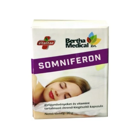 VITALITAE Somniferon alváselősegítő gyógynövényes étrend-kiegészítő, 30 db kapszula