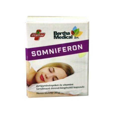 VITALITAE Somniferon alváselősegítő gyógynövényes étrend-kiegészítő, 30 db kapszula